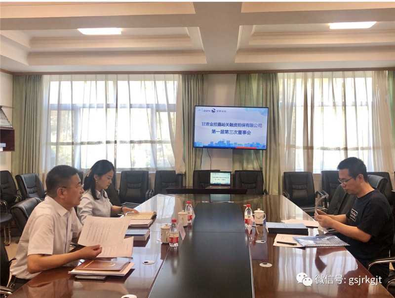 金控嘉峪關(guān)擔(dān)保召開第一屆董事第三次會(huì)議暨2020年度股東會(huì)